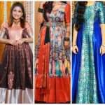 Saree pattern long gown designs new collection