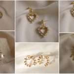 Elegant real pearl hang earring