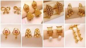 Daily wear small gold earrings design for girls