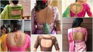 10 Latest and trendy blouse designs for back neck