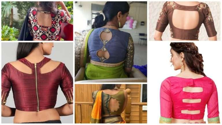 Here are the top 15 blouse back neck designs