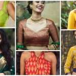 Best stunning latest saree blouse neck designs