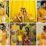 Haldi function couple outfit idea 1 1