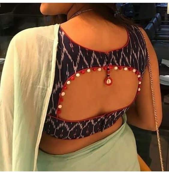 Latest blouse front and back side neck designs - Simple Craft Idea