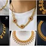 Latest gold necklace set designs