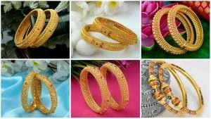 Stylish gold bangles