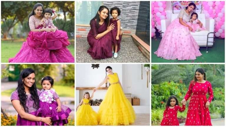 Top style tips for mom and daughter matching dress