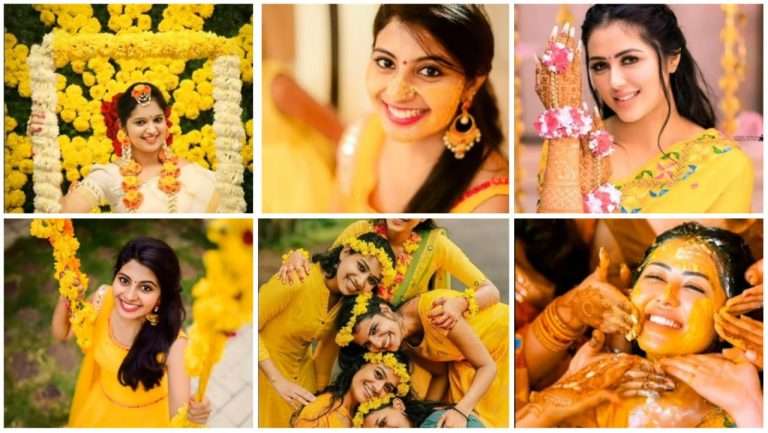 Haldi photography ideas for girls