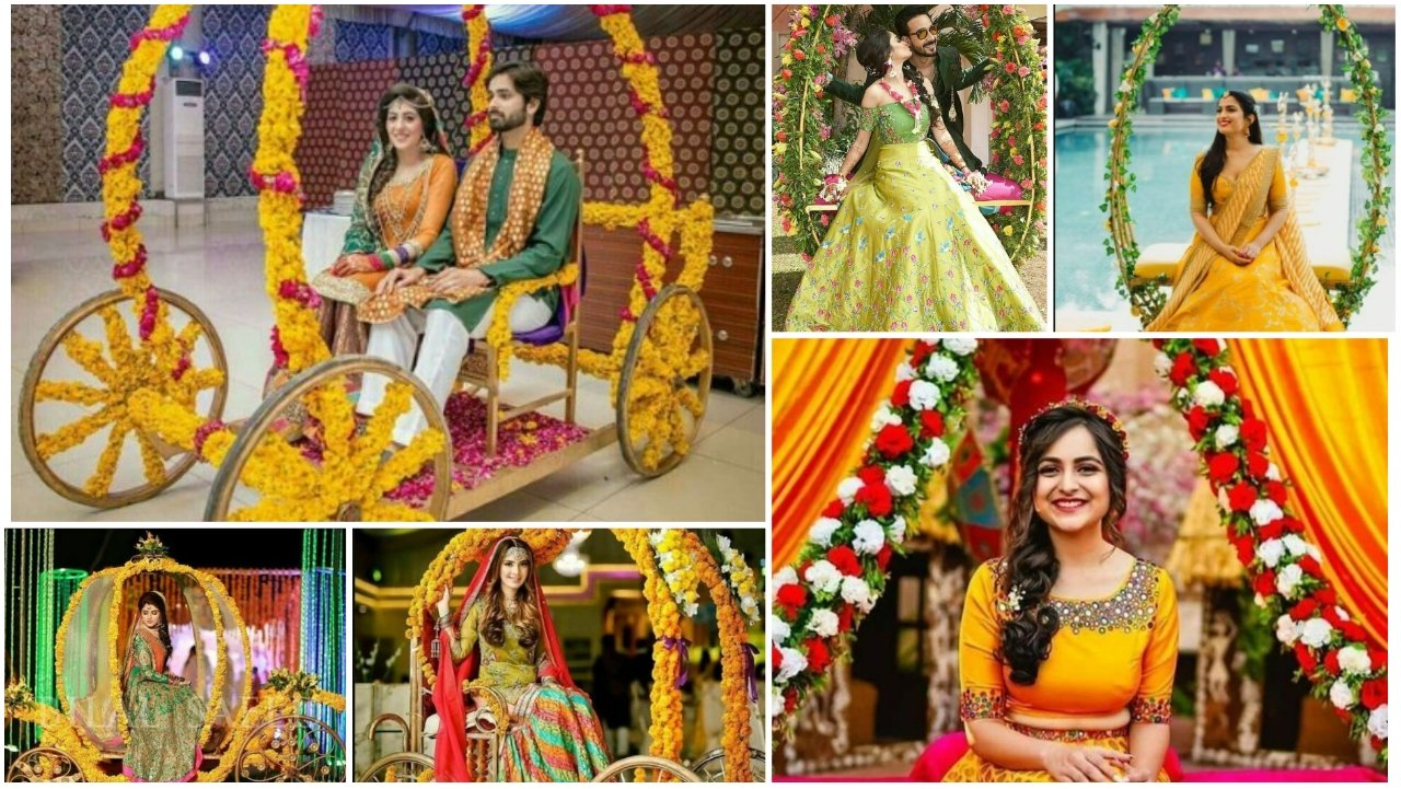 Mehndi ceremony seating option and ideas of brides