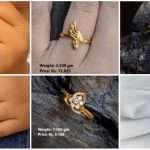 Latest light gold ring designs