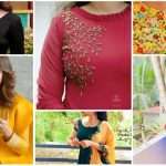 Kurti front design with neck design