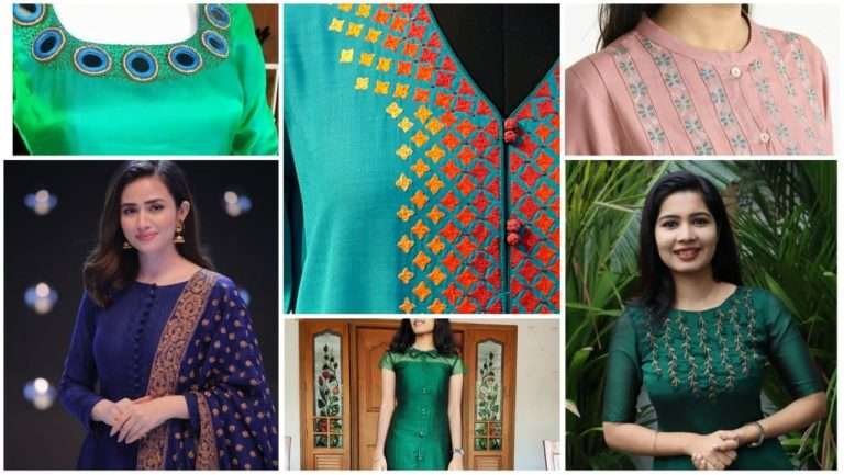 15 latest kurti neck design front and back with images