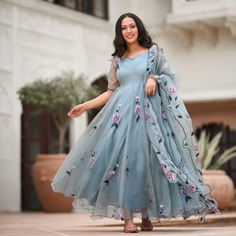 Beautiful anarkali, party wear dress collection - Simple Craft Idea