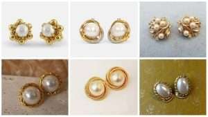 Beautiful pearl earrings for dailywear