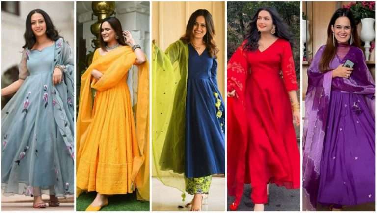 Beautiful anarkali, party wear dress collection