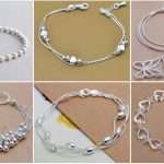 Silver bracelet fancy design