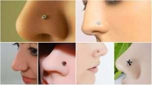 Elegant and stylish ring types nose pin