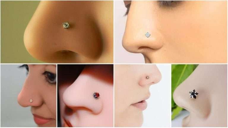 Elegant and stylish ring types nose pin