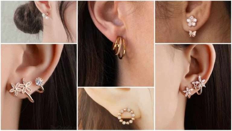 Simple gold earring designs for daily wear