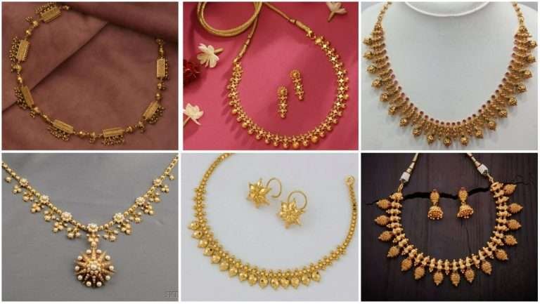 New design light weight necklaces casual gold necklace