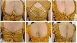 Very popular blouse back neck design