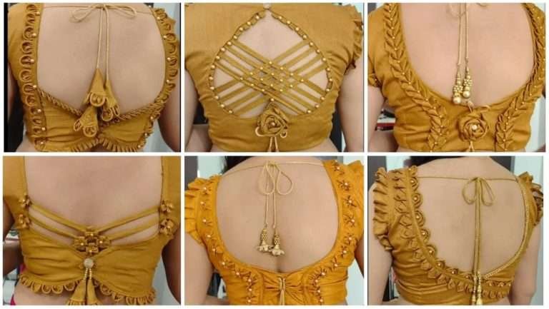 Very popular blouse back neck design