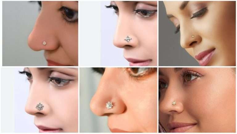 Best nose pin design based on face shape