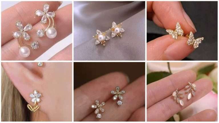 Newest simple gold earrings designs for daily use