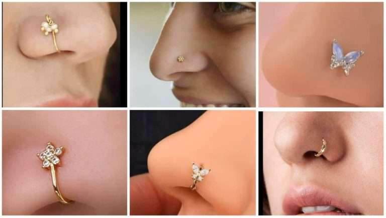 Latest fancy nose pins starting