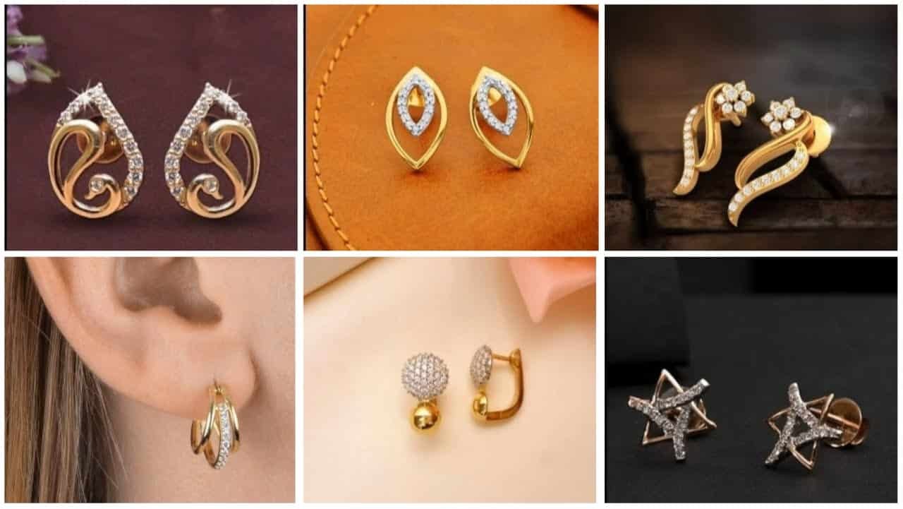 Ear studs designs for girls and women