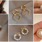 The unique gold ear tops and gold earrings