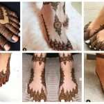 Simple feet mehndi designs
