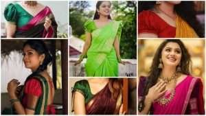 Elegant puff sleeve blouse design