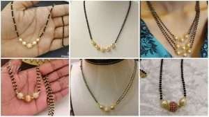 Latest gold and diamond mangalsutra designs