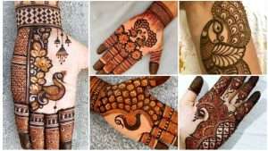 Latest peacock mehndi design