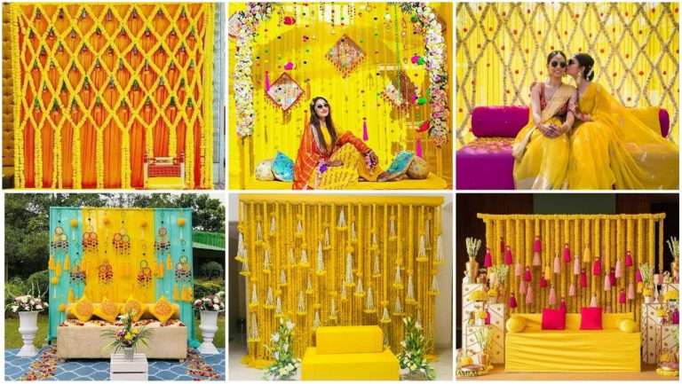Haldi background decoration