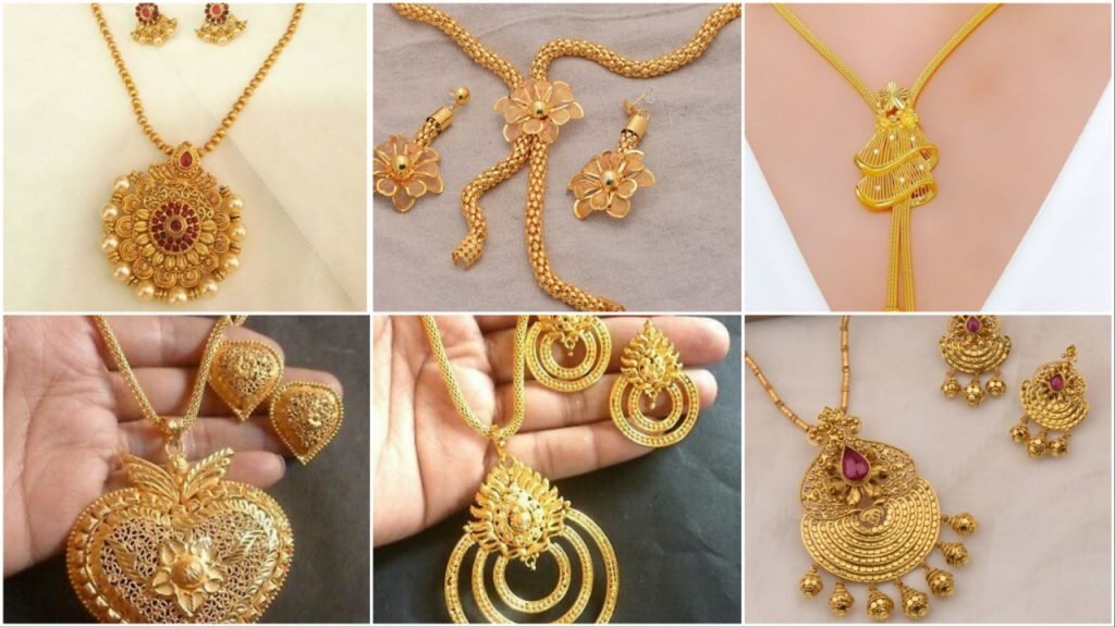 Indian Gold Plated Bridal Necklace - Simple Craft Idea