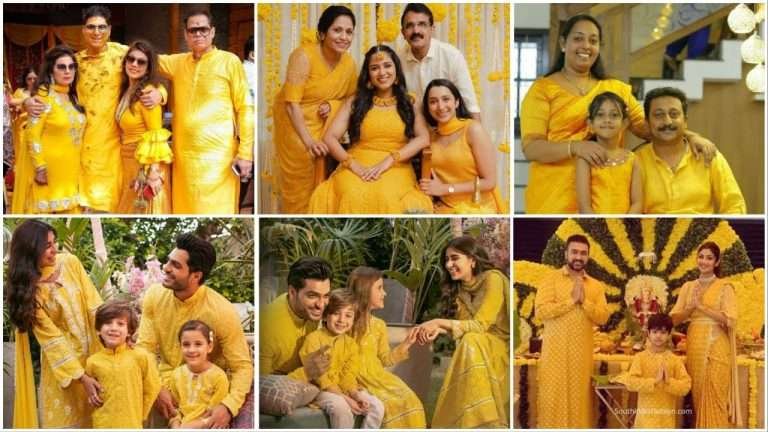 Family Combo Dress Indian Haldi Traditional