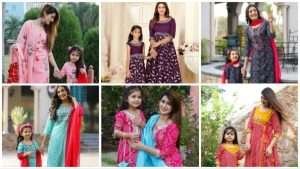 Lovely mother-daughter combo outfit