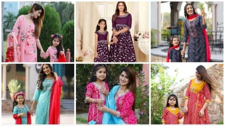 Lovely mother-daughter combo outfit