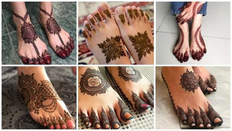 Feet mehndi design