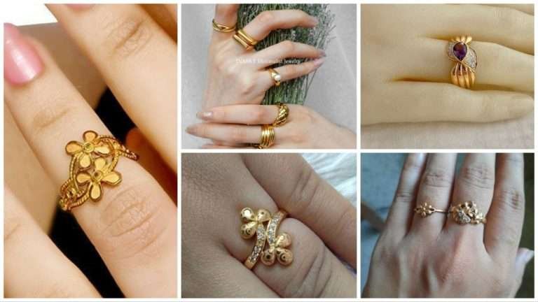Beautiful Gold plated Finger Ring Designs