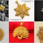 Designer gold pendants for women