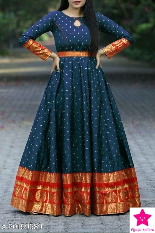 Ethnic Long Gown Design Images 2023 (6)