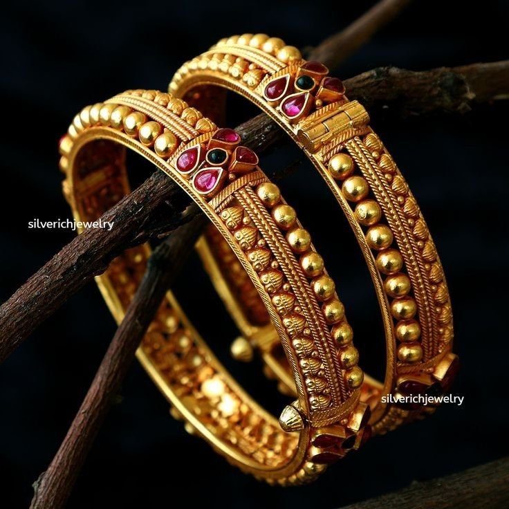 Wedding Bangle Pair Indian Jewelry (8)