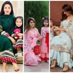 Mommy and daughter matching outfits