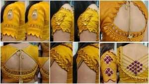 Blouse sleeve design for set saree