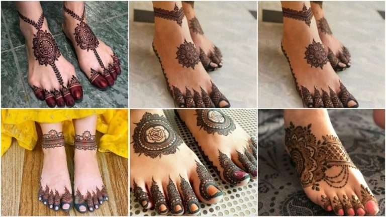 Feet mehndi design traditional form of body art