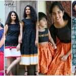 Mother and Daughter Same Dress Designing Ideas