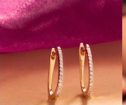 Diamond Hoop Earring Design (10)
